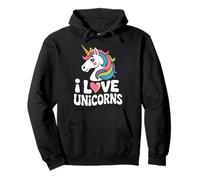 Me encantan los unicornios Rainbow Fantasy Delight Sudadera con Capucha