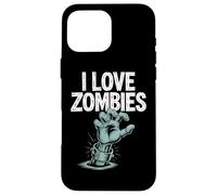 Me encantan los zombies espeluznante mano ilustración Carcasa para iPhone 16 Pro Max