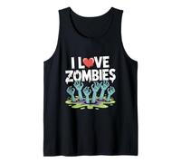 Me encantan los Zombis, Creepy Undead Rising Hands Camiseta sin Mangas