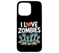 Me encantan los Zombis, Creepy Undead Rising Hands Carcasa para iPhone 15 Pro MAX