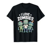 Me encantan los zombis, lindos muertos vivientes y divertidos Halloween Camiseta