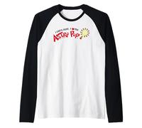 Me encantan mis caramelos retro de Astro Pop Camiseta Manga Raglan
