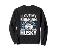 Me encantan mis Copos de Nieve Husky Siberiano Sudadera