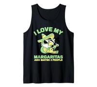 Me encantan mis Margaritas y Tal Vez 3 Personas Vacaciones en la Playa Camiseta sin Mangas