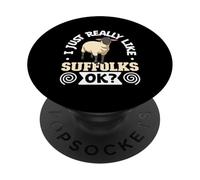 Me encantan mis ovejas Suffolk PopSockets PopGrip Adhesivo
