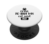 Me encantaría, Pero mi Perro Dijo Que no era introvertido Divertido PopSockets PopGrip Adhesivo