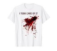 Me Encargué De Eso Camiseta Sangrienta Zombie Horror Camiseta gráfica económica