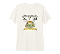 Me enseñé a Tejer un Gato Divertido Camiseta Premium