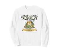 Me enseñé a Tejer un Gato Divertido Sudadera
