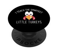 ME ENSEÑO MÁS Inteligente Little TURQUÍAS Meme Profesor de Acción de Gracias PopSockets PopGrip Adhesivo