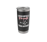 Me esfuerzo a ser mayor que la ecuación matemática promedio Vaso térmico de acero inoxidable de doble pared