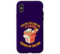 Me estás Diciendo Que un Cangrejo engañó en Este rangún de Trapo Divertido Carcasa para iPhone X/XS