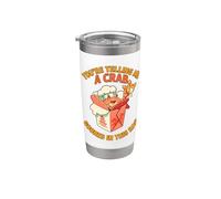Me estás diciendo que un cangrejo engañó en este rangún de trapo divertido Vaso térmico de acero inoxidable de doble pared