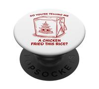 Me estás Diciendo un Pollo Frito Este arroz Divertido Juego de Palabras PopSockets PopGrip Adhesivo