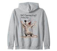 Me Exagerando Probablemente Caótico Lindo Gritando Zarigüeya Meme Sudadera con Capucha