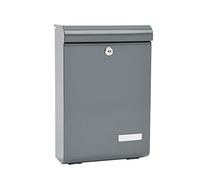ME-FA 135500DE MEFA Lento 135 135500DE-Buzón con Placa para Nombre, Color Gris, buzón con Cerradura, tamaño, 405 x 270 x 118 mm (HxBxT)