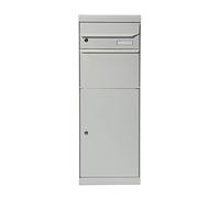 ME-FA 661041M MEFA Buzón Maple 661 (color blanco, aluminio, buzón con cerradura, tamaño 1091 x 402 x 303)
