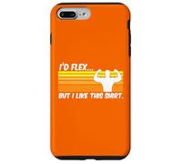 Me flexionaría, pero me gusta esta divertida camisa para hacer ejercicio en el gimnasio Carcasa para iPhone 7 Plus/8 Plus