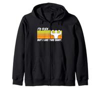 Me flexionaría, pero me gusta esta divertida camisa para hacer ejercicio en el gimnasio Sudadera con Capucha
