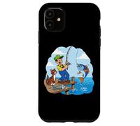 Me fui a pescar con un gato junto al muelle Carcasa para iPhone 11