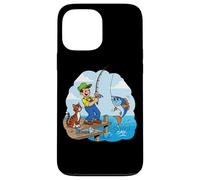 Me fui a pescar con un gato junto al muelle Carcasa para iPhone 13 Pro Max