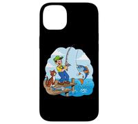 Me fui a pescar con un gato junto al muelle Carcasa para iPhone 14 Plus