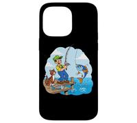 Me fui a pescar con un gato junto al muelle Carcasa para iPhone 14 Pro Max