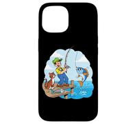 Me fui a pescar con un gato junto al muelle Carcasa para iPhone 15
