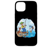 Me fui a pescar con un gato junto al muelle Carcasa para iPhone 15 Plus