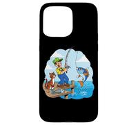 Me fui a pescar con un gato junto al muelle Carcasa para iPhone 15 Pro Max