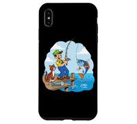 Me fui a pescar con un gato junto al muelle Carcasa para iPhone XS Max