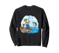 Me fui a pescar con un gato junto al muelle Sudadera