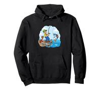Me fui a pescar con un gato junto al muelle Sudadera con Capucha