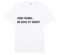 Me FUI a Pescar... Volver al Atardecer Comfort Colors Adult Heavyweight T-Shirt