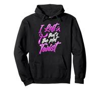 Me fui Esa es la trama Twist Concientización sobre el cáncer de mama Sudadera con Capucha