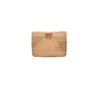 Me-Fui Maxi bolso de papel, beige, 32 x 26 cm, con bolsillo interior y cierre magnético
