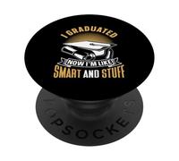 Me Gradué Ahora Soy Inteligente Y Esas Cosas Graduación PopSockets PopGrip Adhesivo