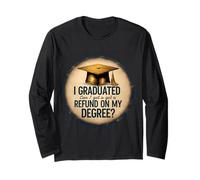 Me gradué ¿Puedo obtener un reembolso en mi título? Broma de graduación Manga Larga