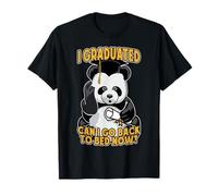 Me gradué ¿Puedo Volver a la Cama Ahora Confundido Oso Panda Camiseta