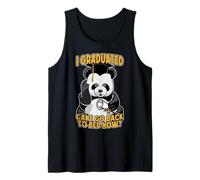 Me gradué ¿Puedo Volver a la Cama Ahora Confundido Oso Panda Camiseta sin Mangas