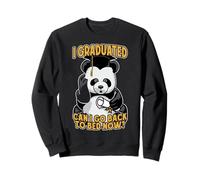 Me gradué ¿Puedo Volver a la Cama Ahora Confundido Oso Panda Sudadera
