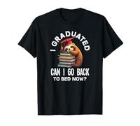 Me gradué ¿Puedo Volver a la Cama Ahora? Divertido Perezoso de graduación Camiseta