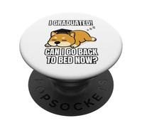 Me gradué, ¿puedo volver a la cama ahora? Graduación divertida para perros PopSockets PopGrip Adhesivo
