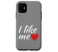 Me gusta - así de fácil es el divertido dicho corazón rojo Carcasa para iPhone 11