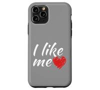 Me gusta - así de fácil es el divertido dicho corazón rojo Carcasa para iPhone 11 Pro