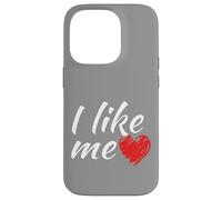 Me gusta - así de fácil es el divertido dicho corazón rojo Carcasa para iPhone 14 Pro