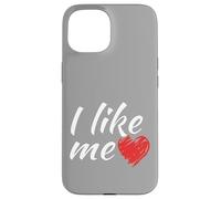 Me gusta - así de fácil es el divertido dicho corazón rojo Carcasa para iPhone 15