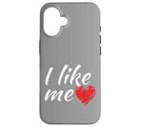 Me gusta - así de fácil es el divertido dicho corazón rojo Carcasa para iPhone 16