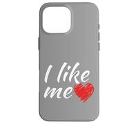 Me gusta - así de fácil es el divertido dicho corazón rojo Carcasa para iPhone 16 Pro Max