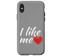 Me gusta - así de fácil es el divertido dicho corazón rojo Carcasa para iPhone X/XS